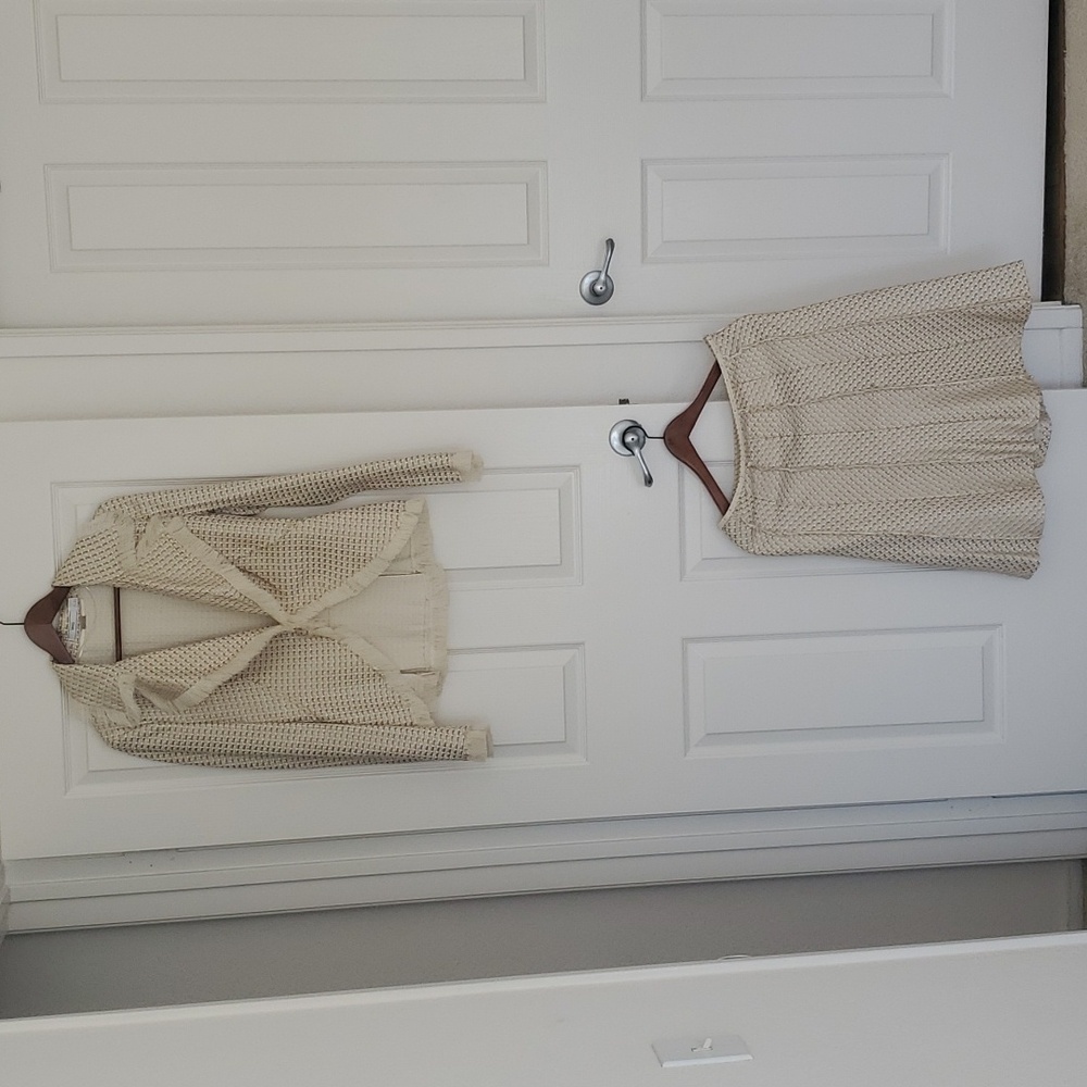 Mango Women's Textured kint blazer and skirt/set - Picture 2 of 7